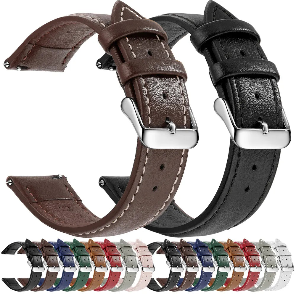 Luxury 20mm Genuine Leather Band